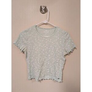 Hollister Baby Tee Size Small Must Have Collection Seafoam Green